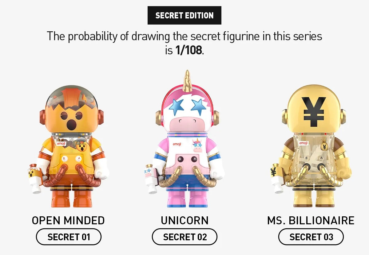 Pop Mart Space Molly Emoji Series