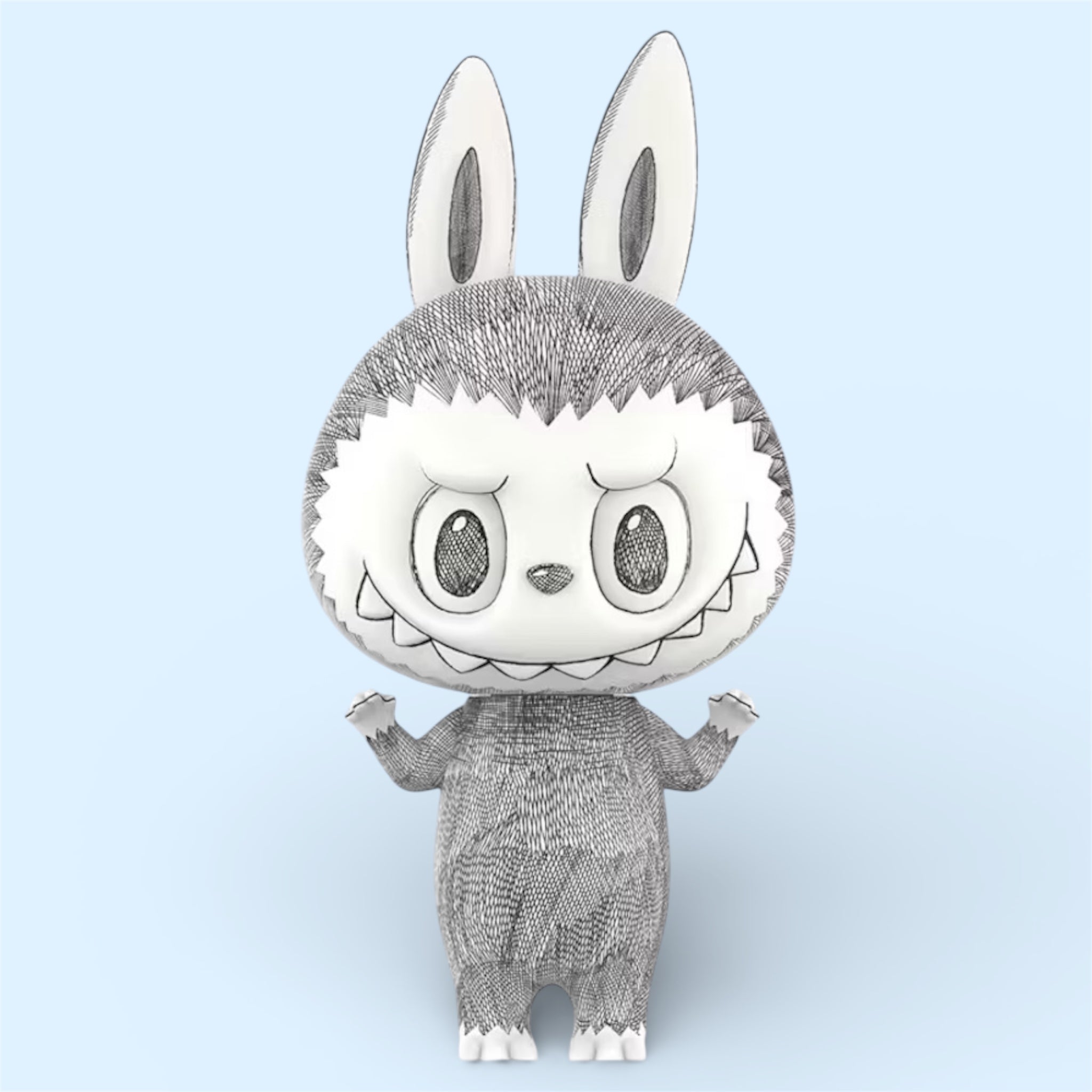 Pop Mart Mega Labubu 400% Sketch Vinyl Doll